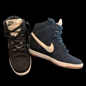 COPY - Nike Dunk Sky Hi Suede Hidden Wedge Sneakers